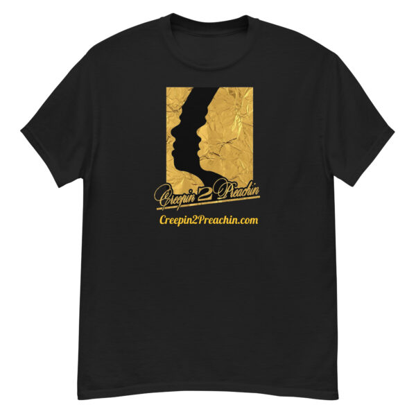 Creepin 2 Preachin - Gold+Black Logo T-Shirt - Image 2